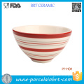 Apariencia elegante simple Tazón circular de cerámica de racha roja